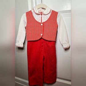 Vintage 80s Charming Original Toddler Outfit Made in Canada (2T)